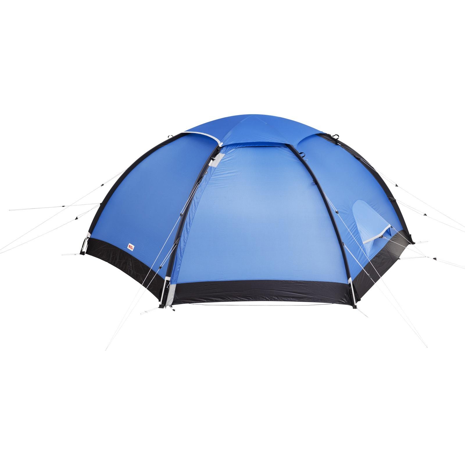 Fjällräven Keb Dome 2 i UN blue — frittstående 4-sesongs kuppeltelt
