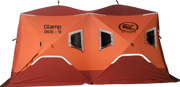 iFish Glamp 365-9 Insulated isfisketelt i oransje med dobbel isolasjonssone