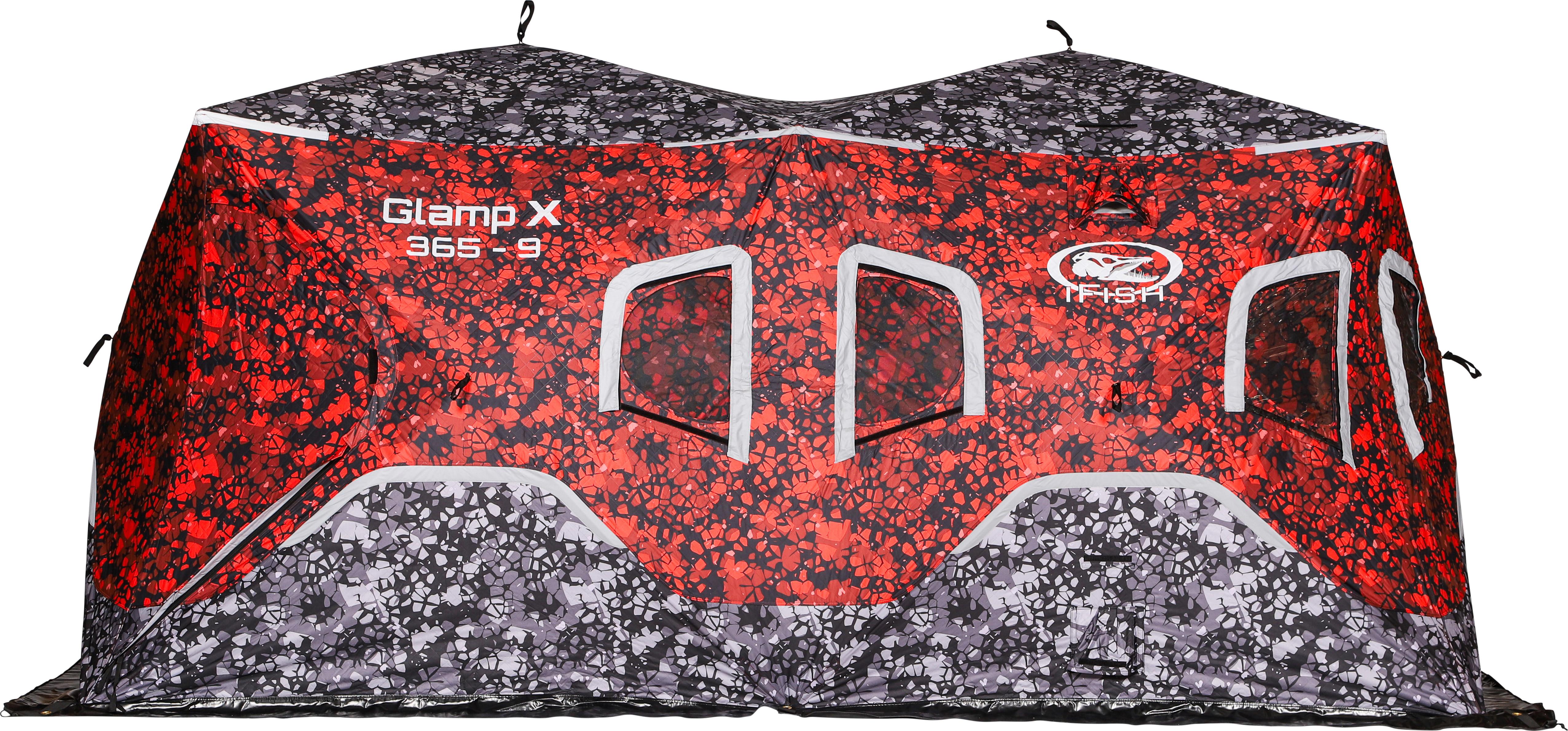 iFish Glamp X 365-9 isfisketelt med diamond-dør og ventilasjonssystem