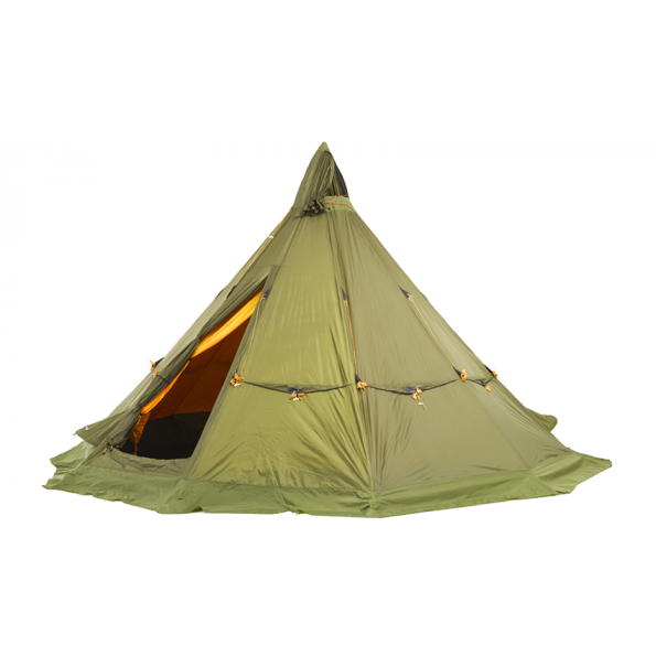 Helsport Finnmark 6-8 Complete Green – robust lavvo for ekstreme norske forhold