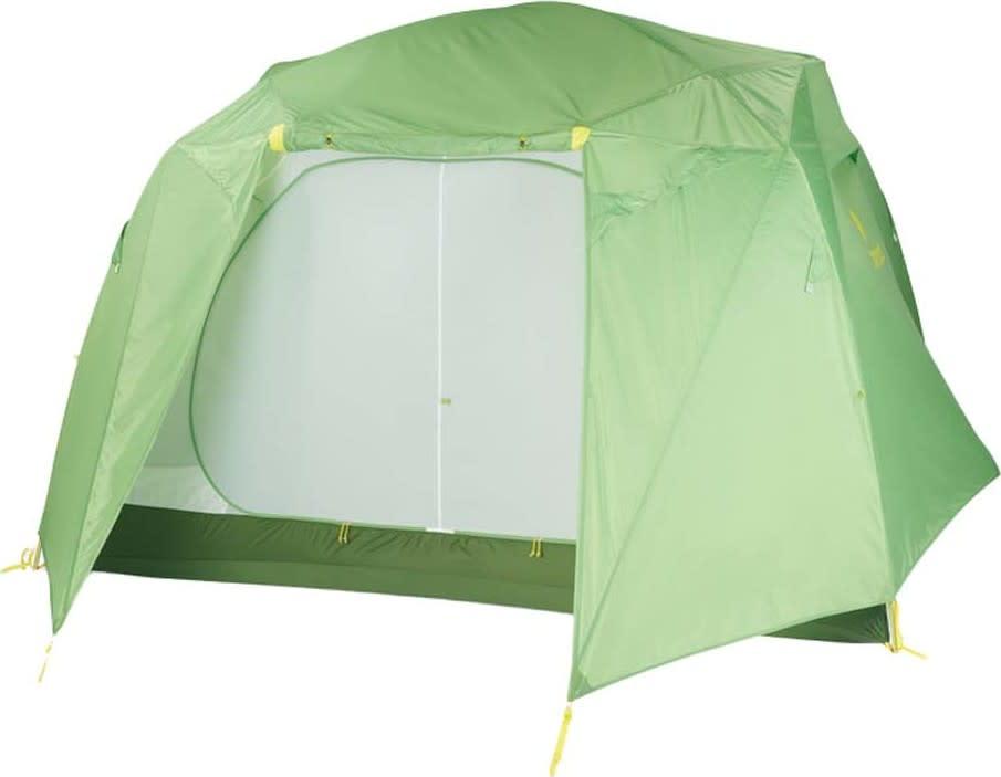 Marmot Limestone 6-person Kiwi kuppelorientert familietelt i oliven/kiwi-farge