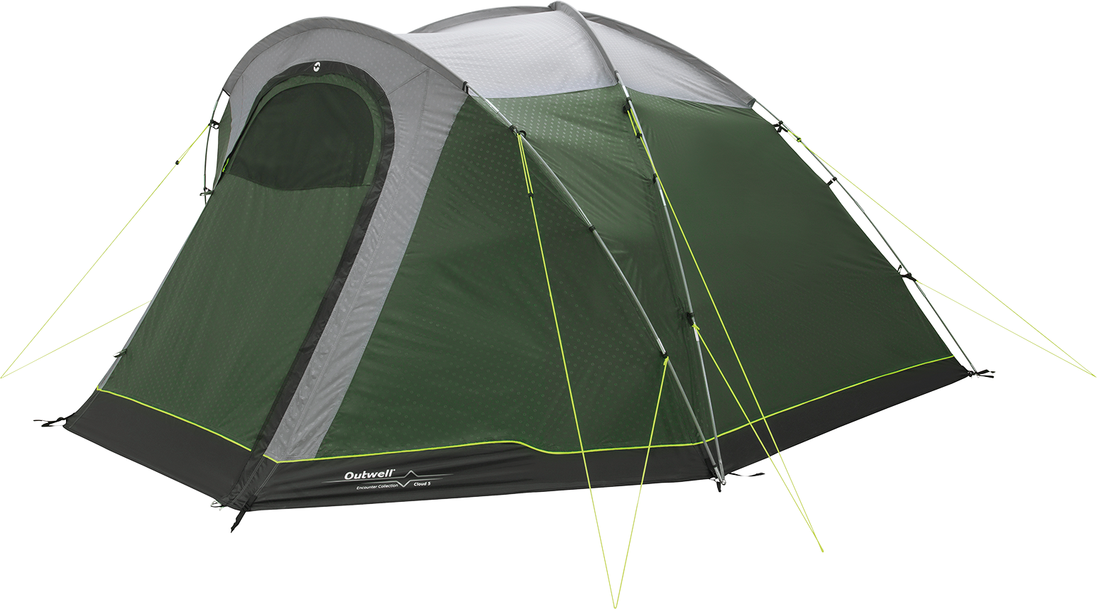 Outwell Cloud 5 Green kuppeltelt for fem personer
